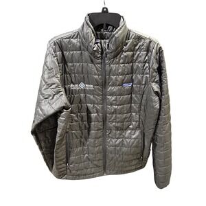 Patagonia Nano Puff Jacket Womens Large Grey Blue Moon Puffer PrimaLoft 84215